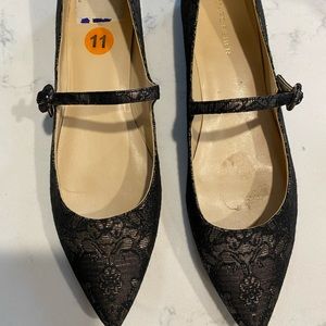 MARC FISHER BROCADE MARYJANES SIZE 11